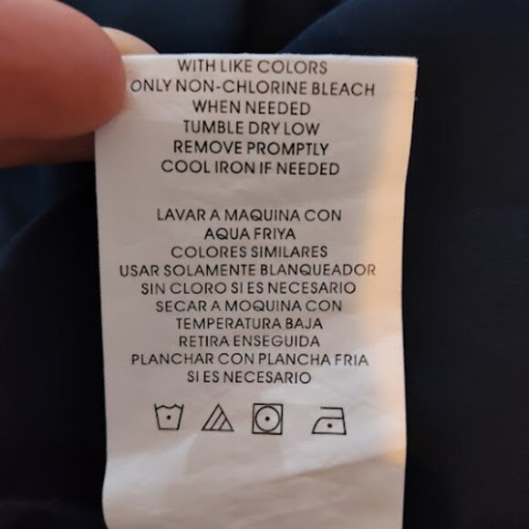 GIBSON + LATIMER Off The Shoulder Eyelet Lace Flutter Sleeve Navy Blouse M - Picture 13 of 14